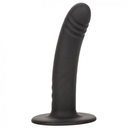 Prémiové silikonové dildo 15,2 cm s rýhovaným žaludem