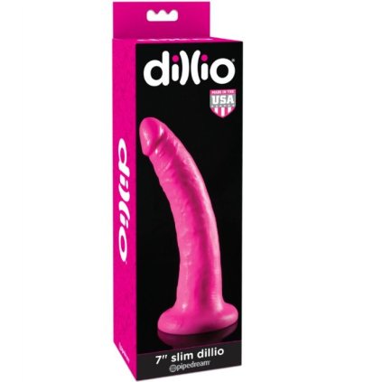 DILLIO DILDO 17.8 CM - Barva: RŮŽOVÁ