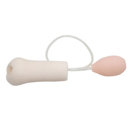 3D masturbátor s pumpičkou na zvýšení tlaku