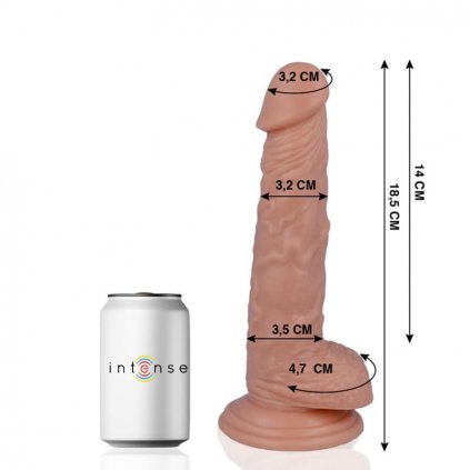MR INTENSE 13 REALISTICKÝ penis 18.5 x 3.2 cm