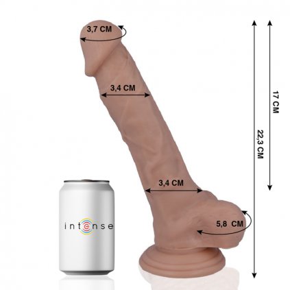 Robertek dildo penis 22.3 x 3.4 cm s přísavkou