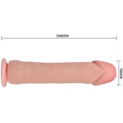 Velké dildo 26 cm s přísavkou