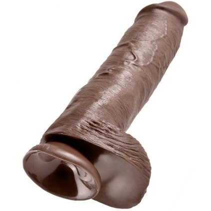 KING COCK 11" COCK BROWN S KOULE 28 CM