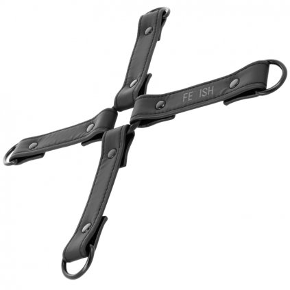 FETIŠ SUBMISSIVE HOG TIE VEGAN LEATHER