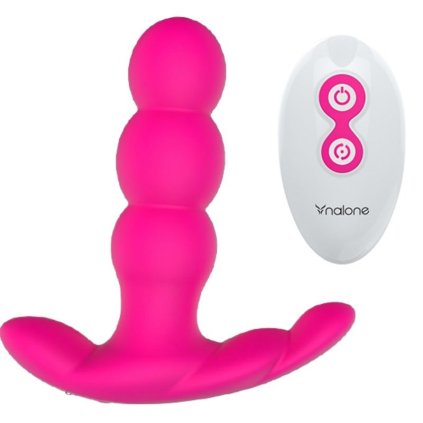 NALONE - PEARL ANÁLNÍ VIBRÁTOR S DÁLKOVÉ OVLÁDÁNÍ Barva: ČERNÁ