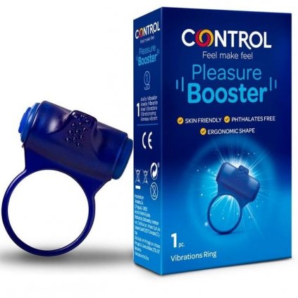 CONTROL PLEASURE BOOSTER VIBRAČNÍ EREKČNÍ KROUŽEK