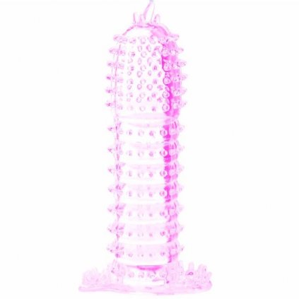 Růžový návlek na penis 14 cm