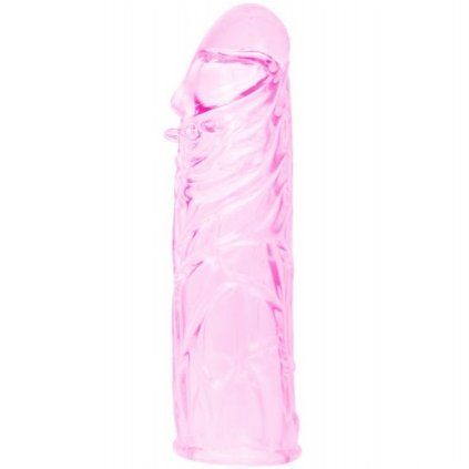 Růžový návlek na penis 13 cm