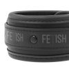 FETIŠ SUBMISSIVE COLLAR A WRIST CUFFS VEGAN LEATHER