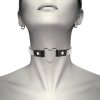 COQUETTE CHIC DESIRE HA CRAFTED CHOKER VEGAN LEATHER - HEART