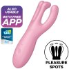 SATISFYER THREESOME 4 VIBRÁTOR APP - Barva: RŮŽOVÁ