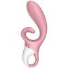 SATISFYER HUG ME RABBIT VIBRÁTOR APP - Barva: RŮŽOVÁ