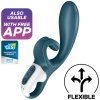 SATISFYER HUG ME RABBIT VIBRÁTOR APP - Barva: MODRÁ