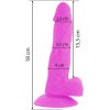 DIVERSIA FLEXIBLE VIBRAČNÍ DILDO 18 CM - Barva: FIALOVÁ