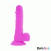 DIVERSIA FLEXIBLE VIBRAČNÍ DILDO 20.5 CM - Barva: FIALOVÁ