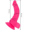Robertek - dildo s dálkovým ovládáním 21.5 cm. Barva: Nachová