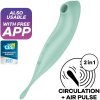 SATISFYER TWIRLING PRO+ Vzduchový pulsní stimulátor & vibrátor APP - Barva: zelená