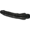 Vibrační černý vinylový penis 20 cm s naprosto lidským dotekem
