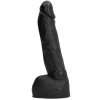 Černé FISTING dildo s koulemi 20 cm