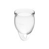 SATISFYER FEEL CONFIDENT MENSTRUAL CUP CLEAR 15+20ML