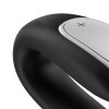SATISFYER DVOJITÁ ZÁBAVA PRO PARTNERY VIBRÁTOR - Barva: ČERNÁ