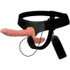 Strapless dvojité vibrační dildo s postrojem Harness a dálkovým ovládáním