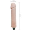 Realistické dildo 25 cm se silnými vibracemi