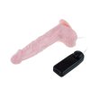 Vibrační dildo 20,5 x 4 cm s přísavkou a dálkovým ovládáním