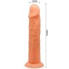 Dildo s přísavkou a tuhé zevnitř ale měkké zvenku 19,8 cm