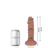 100% realistické hedvábné dildo - penis 16.2 x 3,5 cm s přísavkou