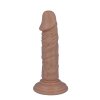 100% realistické hedvábné dildo - penis 16.2 x 3,5 cm s přísavkou
