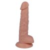 Realistický penis 18.5 x 3.2 cm s koulemi a přísavkou. Tenký žalud i průměr.