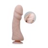 Velké realistické dildo 23,5 x 5,3 cm a přísavka - ohebné a pevné