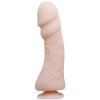 Velké flesh vibrační dildo 23,5 cm s přísavkou a dálkovým ovladačem