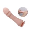 Velké flesh vibrační dildo 23,5 cm s přísavkou a dálkovým ovladačem