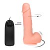 Vibrační a rotační dildo 20 cm s přísavkou