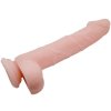Super realistické dildo 22 cm s varlaty a přísavkou
