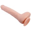 Přirozeně pružné dildo 27 cm s přísavkou a koulemi