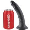 Černé dildo 18 cm se silnou přísavkou
