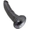 Černé dildo 18 cm se silnou přísavkou
