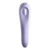 Womanizer SATISFYER Dual Pleasure air pulse vibrator Mauve ze zadu