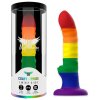 Dámské vroubkované LGBT Dildo 17 cm