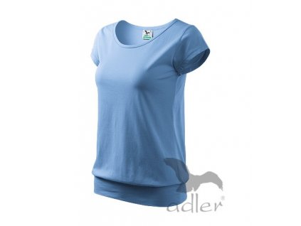 Damen Klassisches T-Shirt Malfini City Himmelblau XL