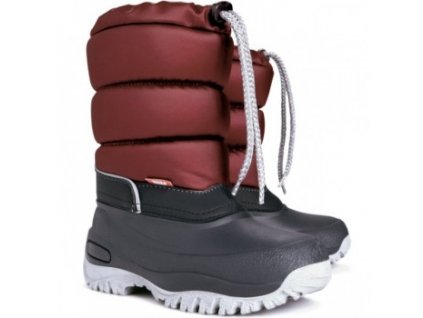 DEMAR Kinder Schneeschuhe Winterstiefel Boots Winterschuhe gefüttert Lucky A Reflektiernd Burgund