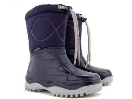 DEMAR Kinder Schneeschuhe Winterstiefel Boots Gummistiefel Winterschuhe gefüttert Windy Blau