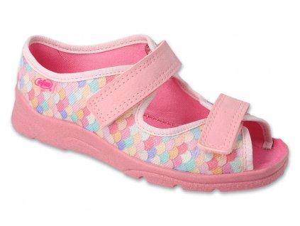 Dievčenské papuče sandálky Befado Max 969Y169 ružové