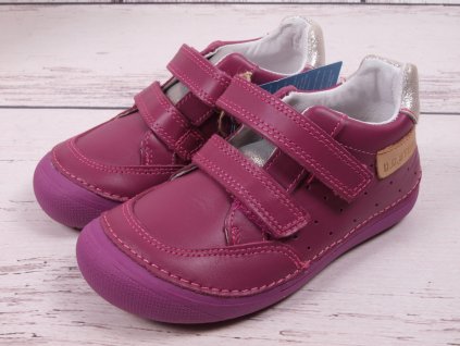 Mädchen Lederschuhe BAREFOOT D. D. step S063-41377C fuchsia