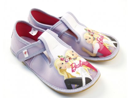 Dievčenské papuče BAREFOOT 395 Beabe lila