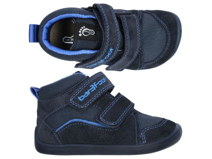 Celoroční obuv 3F Utah Hydro 3BE49/H48 bar3foot super flexi modrá NAVY barefoot hydrofobní