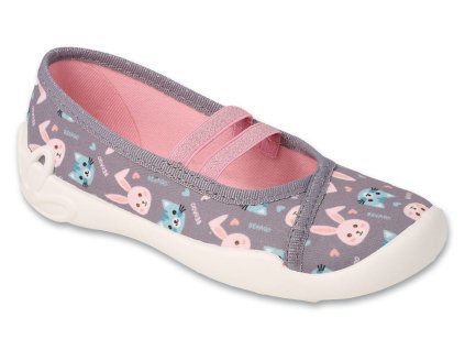 Ballerinas Befado Blanca 116X332 116Y332 grau mit Tieren